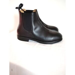 EUC Xena Workwear Valence Vegan Leather Steel Toe Safety Chelsea Boots Women 9